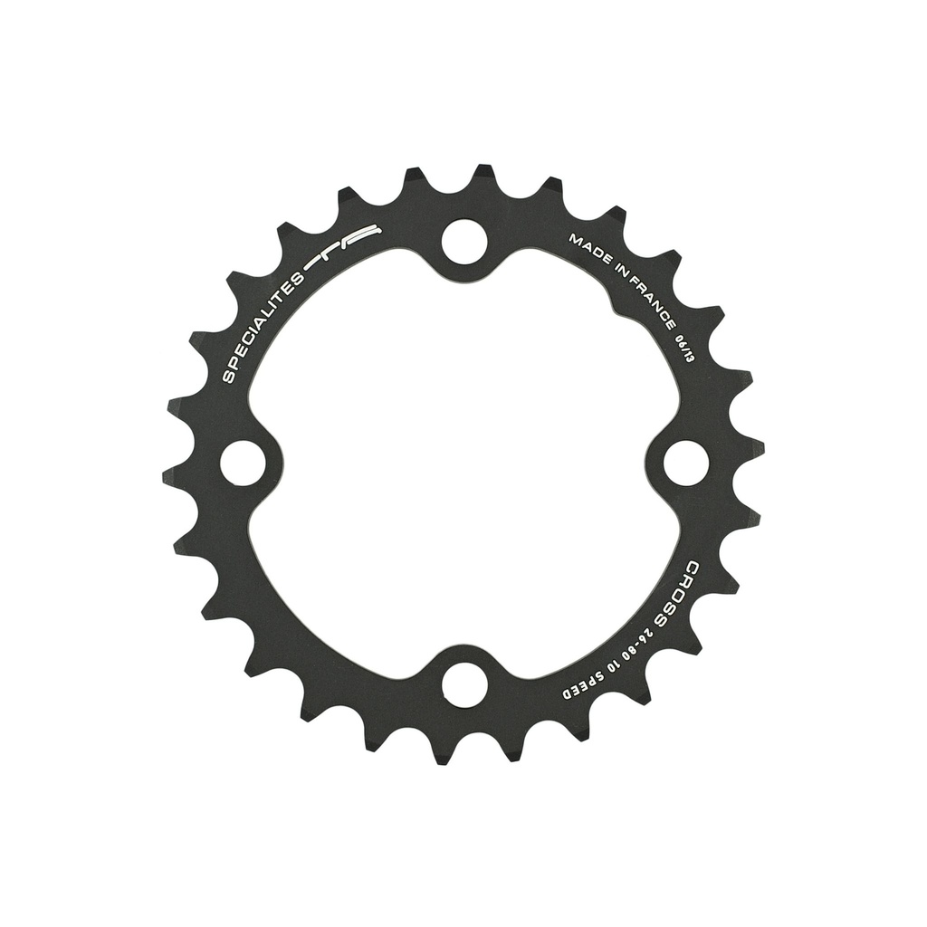 SPECIALITES TA CHAINRING CROSS (10S) PITCH 80 INNER BLACK (SRAM 4-ARM ...